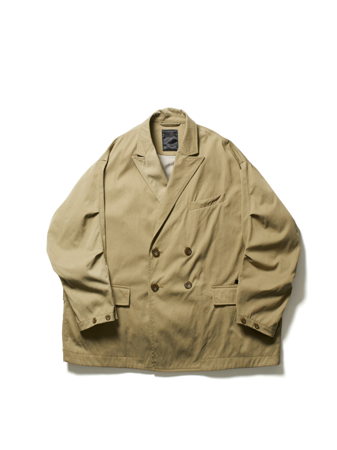 TECH DOUBLE-BREASTED JACKET TWILL