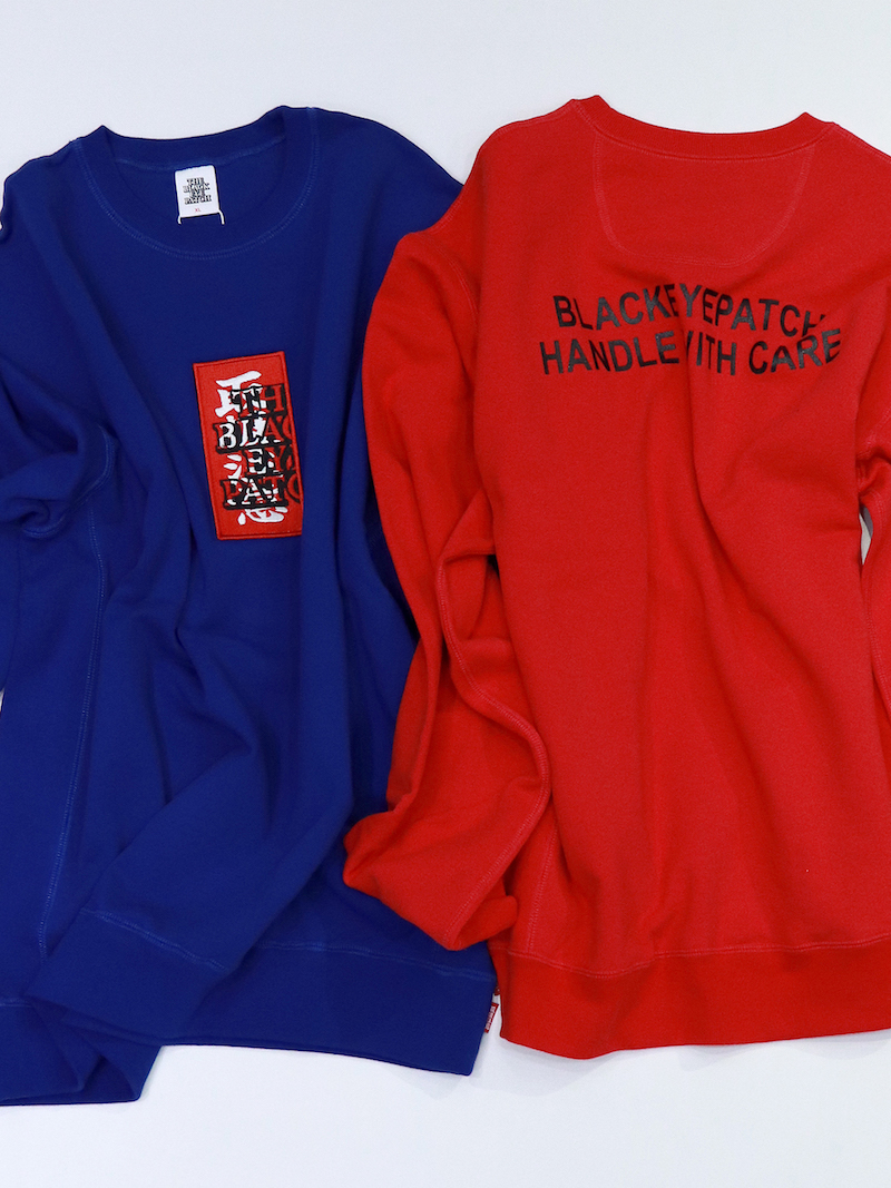 BLACKEYEPATCH HANDLE WITH CARE CREWSWEAT