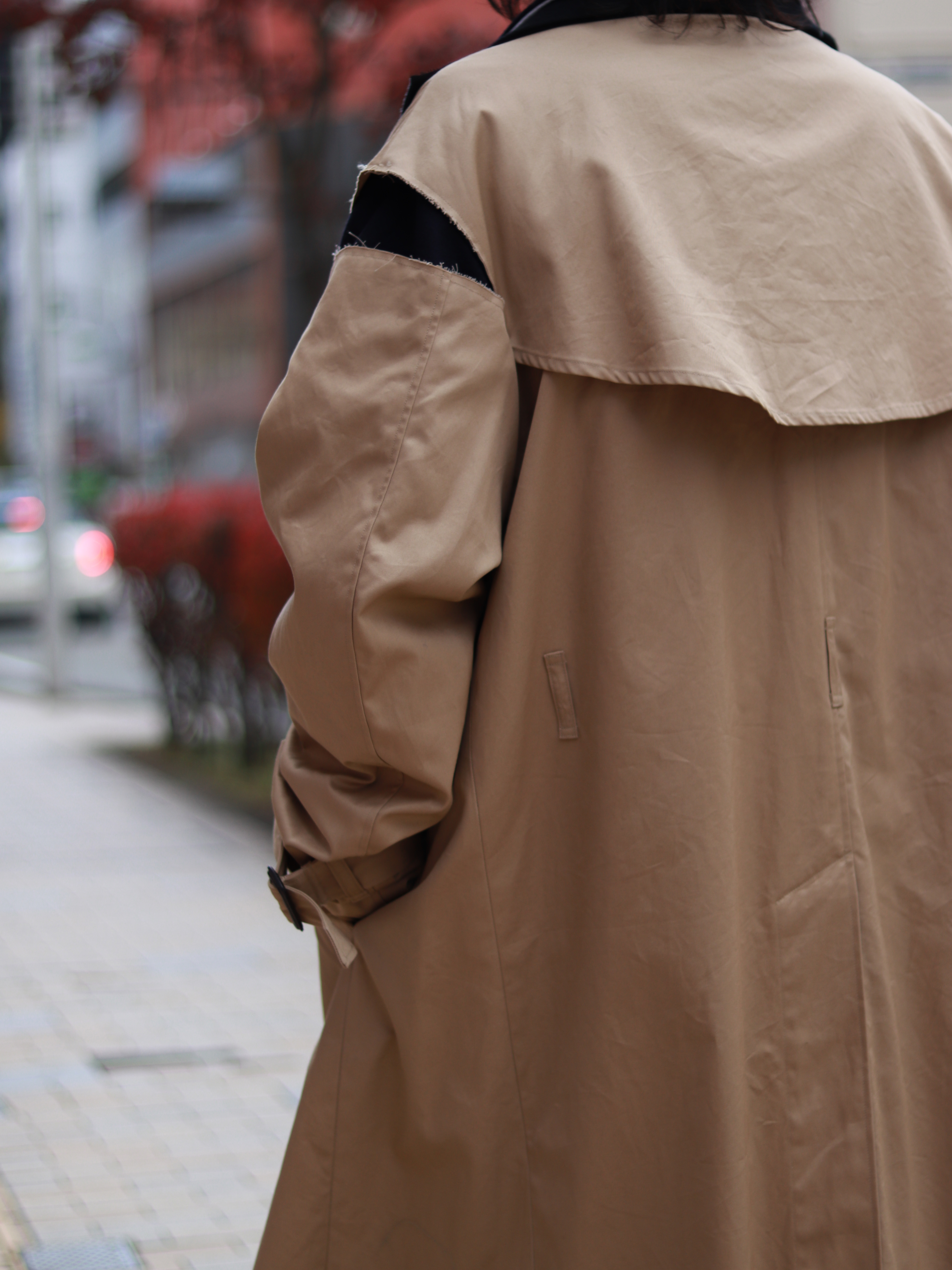 FACETASM（ファセッタズム） TOF-JK-M01 LAYERD DECONSTRUCTED TRENCH COAT