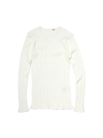 YOUNG&OLSENiOAhIZj YO1901-CS018 RANDOM RIB CREWNECK LS