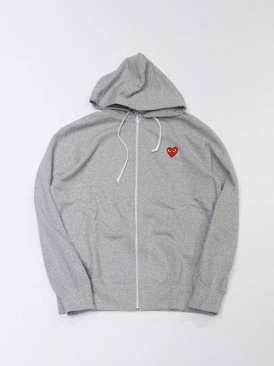 PLAY Comme des Gar&#231;onsivC RfM\jAZ-T168-051 PLAY ZIP HOODED SWEATSHIRT