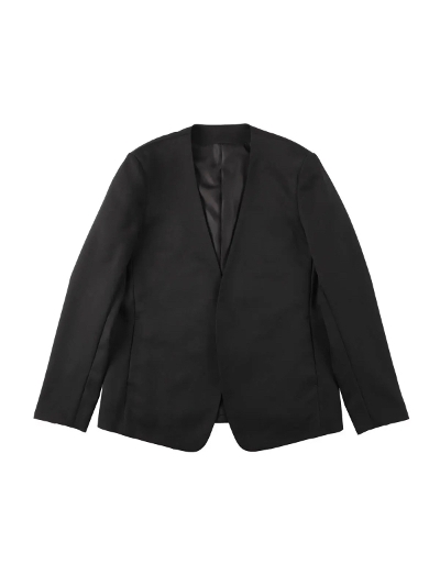 THE END (W Gh):THE-J0001 COLLARLESS AGENT JACKET