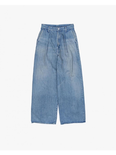 GraphpaperiOty[p[ jGL241-40189LB  Selvege Denim Two Tuck Wide Pants