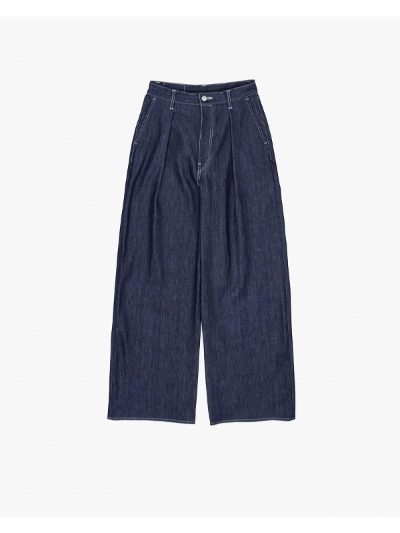 GraphpaperiOty[p[ jGU223-40189RB selvage Denim Twon Tuck Wide Pants