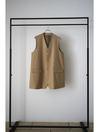 REVERBERATEio[oCgjREV-23AW-V02 LONG TAILORED WAIST COAT