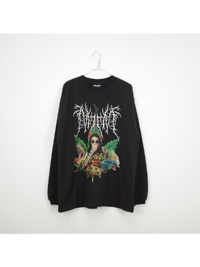 NISHIMOTO IS THE MOUTHijVgCYU}EXj NIM-D22  METAL COLLAGE L/S TEE