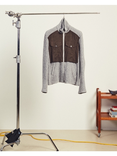 NVRFRGTilo[tH[QbgjNF232J02 SWITCHING RIBBED ZIP-UP JACKET