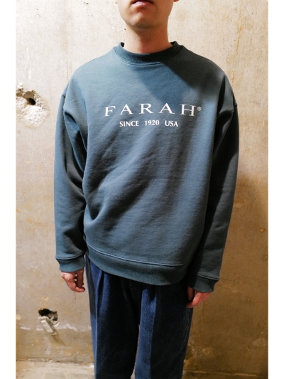FARAHit@[[jFR0302-M3001 Logo Printed swearshirts