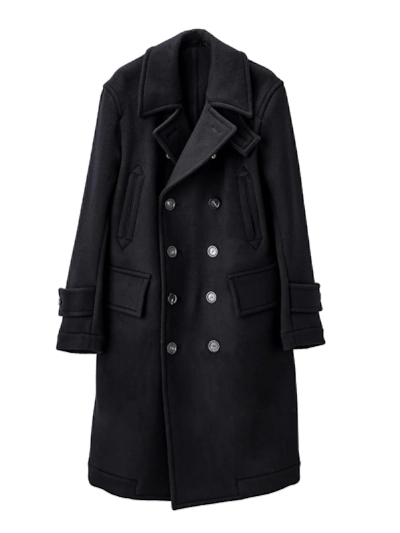 TAKAHIROMIYASHITATheSoloist.i^Jq  ~V^ U \CXgj sj0015bAW23   right - left pencil silhouette double breasted peacoat.