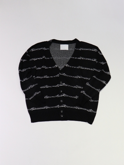 TOWNCRAFTi^ENtgjTWC-004 BONE STRIPE CARDIGAN[FINAL SALE]