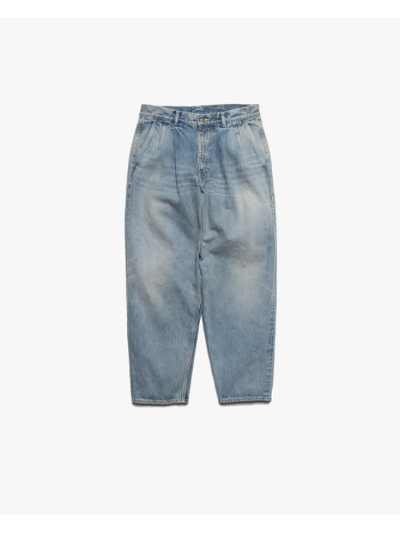 GraphpaperiOty[p[ jGU243-40187LB Salvage Denim Two Tuck Tapered Pants
