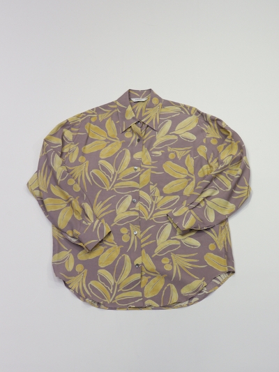 PHEENYitB[j[jPS24-SH01 Rayon botanical print L/S shirt
