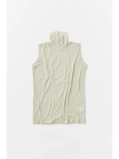 unfiliAtBjWFSP-UW135  twisted cotton sheer jersey sleeveles high-neck top