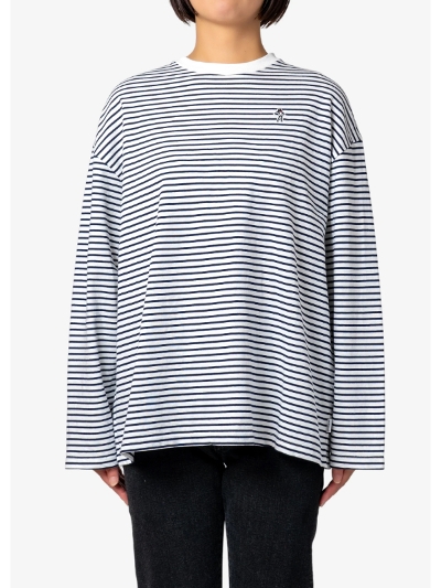 Oh sherryiIE@VF[)  5078100010 "Femme Fatale" L/S Tee in Whitemix