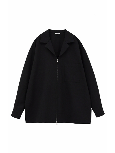 CLANE (Nl) 16122-4262 SUCKER STRIPE ZIP SHIRT