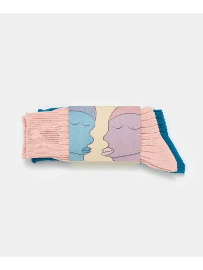 babacoiooR) BA02-BT10 2 Pairs of Recycled Cotton Socks