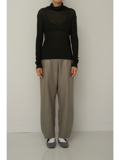 amiu.ciA~[V[) B03BGW-96 gauze waffle - turtle neck L/S