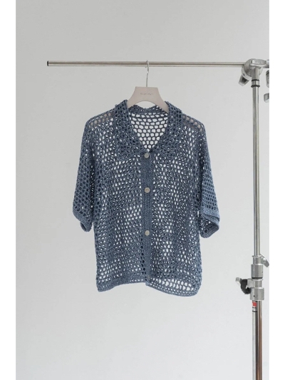 Knuth Marf (Nk[X}[t) KM24SUA04 crochet knit shirt