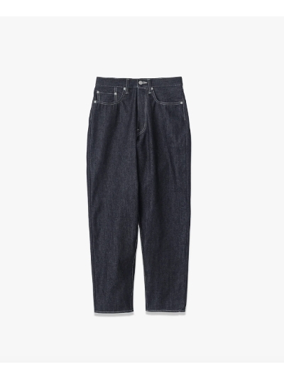 GraphpaperiOty[p[ jGU243-40183RB Selvage Denim Five Pocket Tapered Pants-RIGID-