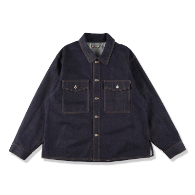 is-nessiCYlX) 1006AWCVAL01W SILK DENIM SHIRT JACKET