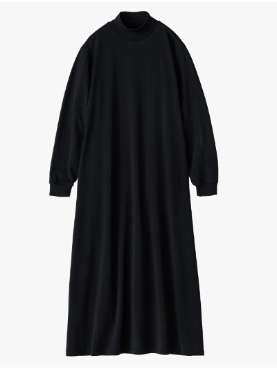 GraphpaperiOty[p[ jGL243-70238 Cotton Light Terry High Neck Dress