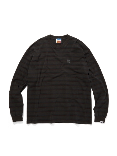 CITY COUNTRY CITYiVeB[Jg[VeB[j CCC-243C006 EMBROIDERED LOGO OVERDYE BORDER L/S T-SHIRT