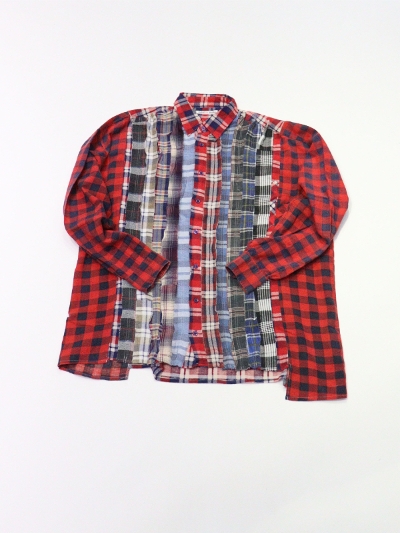 NEEDLESij[hYjPU351-2 Rebuids by Needles Flannel Shirt Ribbon Wide Shirt