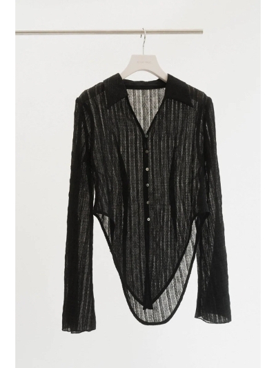Knuth Marf (Nk[X}[t) KM24AJ03 design sheer shirt/2color