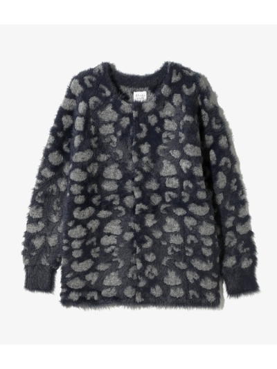 RHODOLIRIONihI) PS1069 CARDIGAN - SHAGGY KNIT