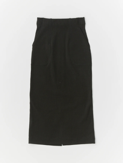 unfiliAtBjWFFL-UW108 stretch raw silk ribbed-jersey pencil midi skirt