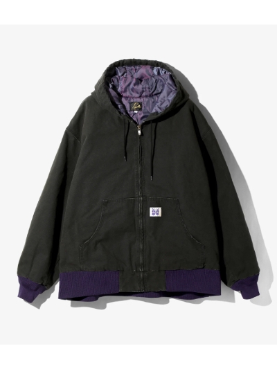 NEEDLESij[hYjPU193 ZIPPED WORK HOODY - 11OZ C/O