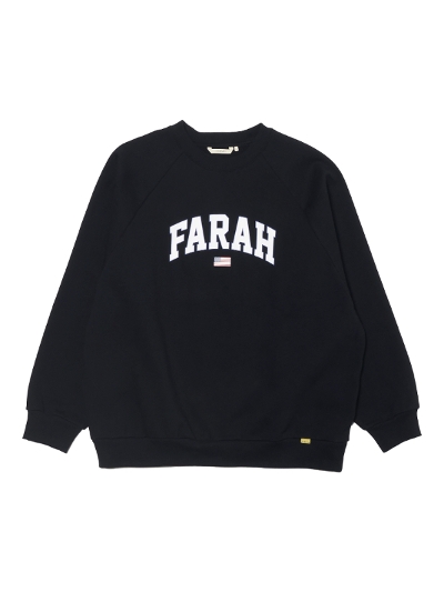FARAHit@[[j FR0403-M3012 Printed Graphic Crewneck SweatShirt College Logo