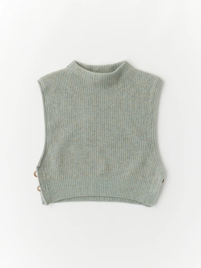 unfiliAtBjWFFL-UW122 superfine lambs & chenille ribbed-knit bib