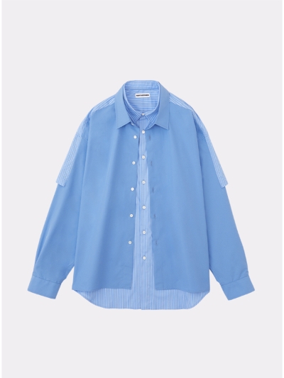SOFTHYPHENi\tgnCt) MGMFB231265 DOUBLE FRONT OVER SIZED SIGNATURE SHIRT