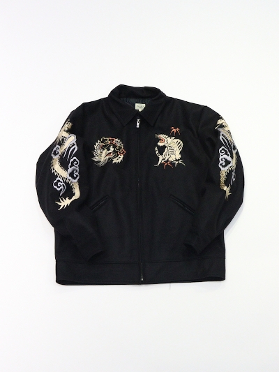 GOLD (S[hjGL15552  WOOL MELTON SOUVENIR JACKET gTIGER HEADg