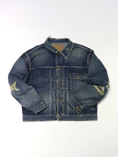 GOLD (S[h) GL15558H DENIM PLEATED BLOUSE VITAGE WASHED