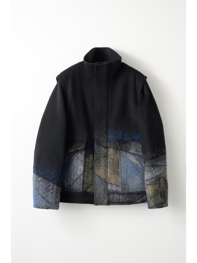 MURRALi~[j 242-0803 "Emerge" needle punch wool jacket[FINAL SALE]