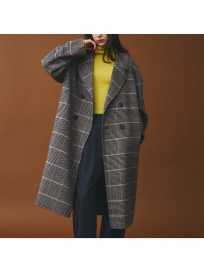 Gymphlex (WtbNX) LG-A0451 LWW   REVER DOUBLE-BREASTED COAT