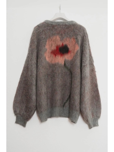 Knuth Marf (Nk[X}[t) KM24WJ01 Knuth Marf  shaggy flower knit(unisex)