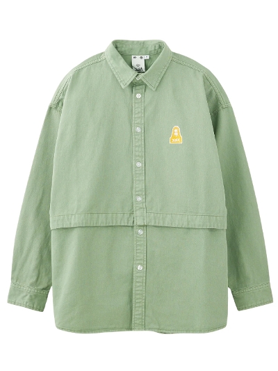 X-girl 4582700289276 FACE L/S 2WAY SHIRT[FINAL SALE]