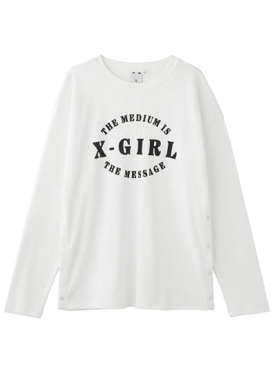 X-girl  (GbNXK[)4582700299534  x-girl THERMAL LS TOP[FINAL SALE]