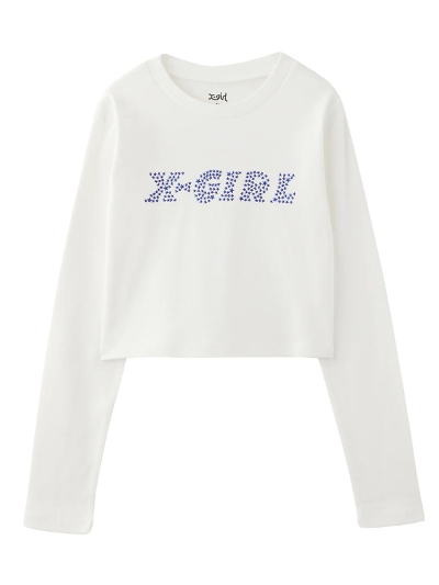 X-girl  (GbNXK[)4582700299565   STAR LOGO L/S BABY TEE