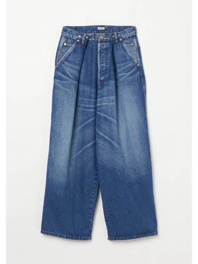 INSCRIRE (AXNA) IC242DAIDPT22  Denim Tuck Wide Pants