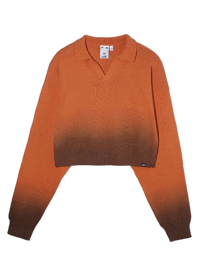 X-girl  (GbNXK[)4582700235044    X-girl DIP DYE CROPED KNIT TOP