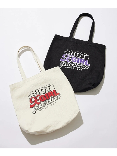 X-girl  (GbNXK[) 4582700100991 DOUBLE LOGO CANVAS TOTE BAG X-girl