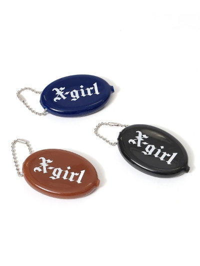 X-girl  (GbNXK[) 4582700236928 OLD ENGLISH LOGO COIN CASE