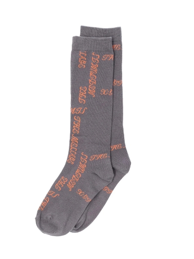 X-girliGbNXK[) 4582700164528 LOGO JACQUARD HIGH SOCKS
