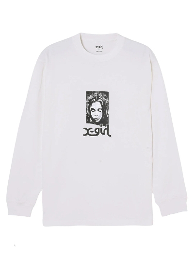 X-girliGbNXK[) 105241011012 GRUNGE FACE L/S TEE X-girl