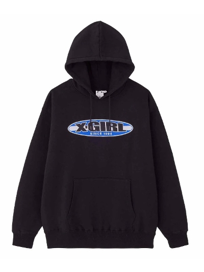 X-girliGbNXK[) 4582672414836 COLOR CONTRAST OVAL LOGO PATCH SWEAT HOODIE X-girl[FINAL SALE]