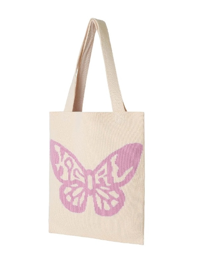 X-girliGbNXK[) 4570055230937 BUTTERFLY KNIT TOTE BAG X-girl[FINAL SALE]